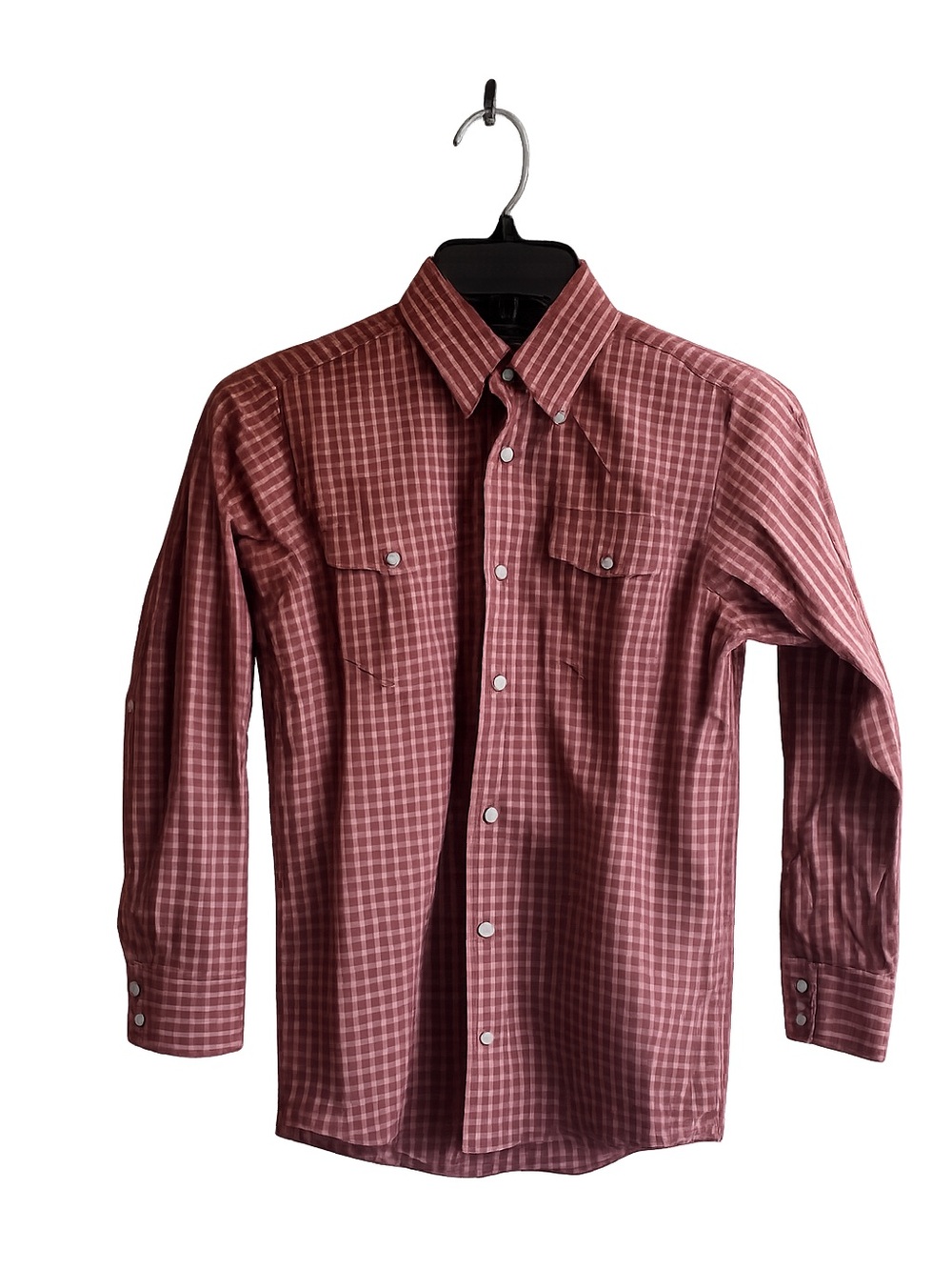 Wrangler Red Plaid Button-Down Shirt